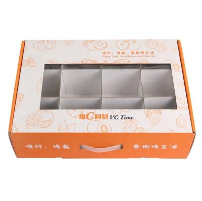 China Large Recyclable Custom Cardboard Box Golf Ball Packaging Gift Box With Cardboard Insert And PET Window for sale