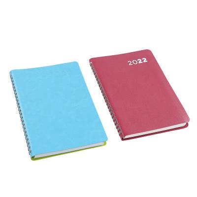 China 2022 Spiral Notebook Custom Planners Hardcover Book PU Leather Cover Subject Note Daily Notebook 2022 for sale