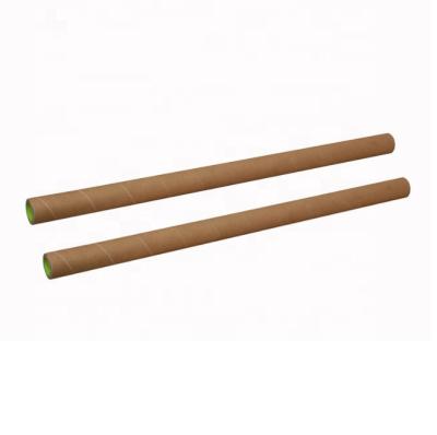 China Recycled Materials Kraft Brown Cardboard Tube Paper High Strength Core For Wrapping And Tape for sale