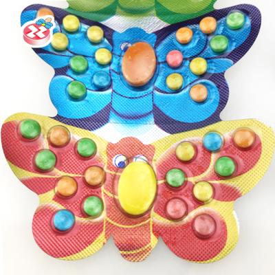 China Butterfly Shape Natural Halal Pill Candy For Kids Toy Candy for sale