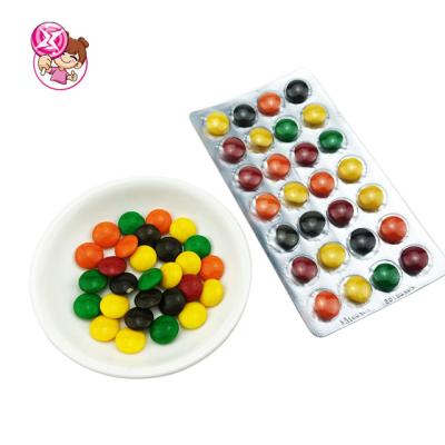 China Milk Chocolate Covered Colorful Crispy Sugar Coated Childhood Memories Of Chocolate Beans for sale