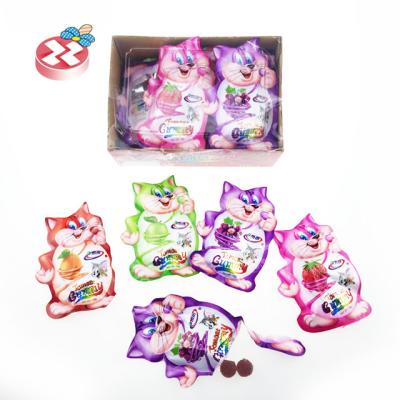 China Glucose Cat Packing Gummy Jelly Balls Soft Candy Gummy Candy for sale