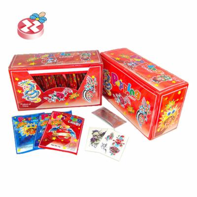 China Glucose 3 Grams Mix Jumping Fruit Candy With Tattoo for sale