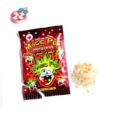 China Hot Sales Glucose Mix Fruity Popping Candy Magic Hard Popping Candy for sale