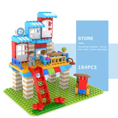 China Construction Toy Building Toy Gorock Brand 1059 Building Block 184PCS DIY Groceries Toys Compatible For legoing for sale