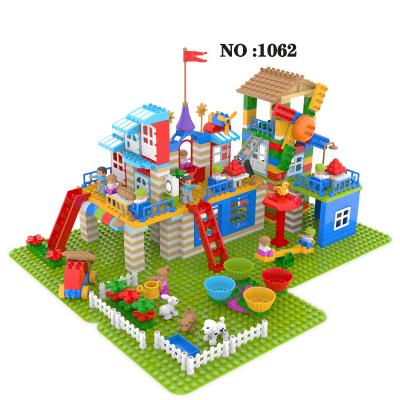 China Building Toy Gorock Brand 1059-1062 Building Block Grocery Wind Farm Amusement Park Compatible Great for legoing for sale