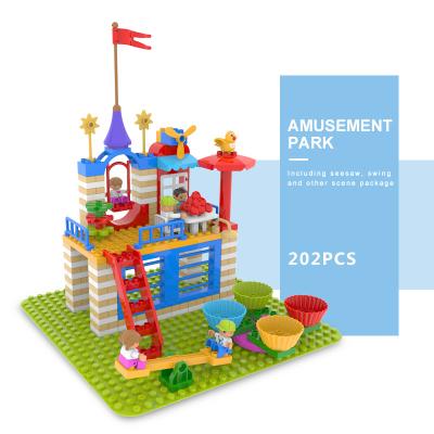 China Brand 1061 Amusement Park Building Block 202pcs Educational TOYS Compatible Building Toy Gorock Big for legoing for sale