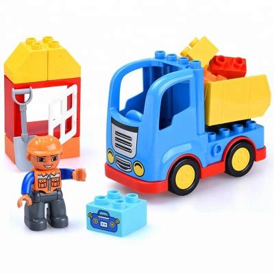 China Shantou hottest selling toys eco-friendly material eco-friendly material education toys construction team building block urban duplo for kids for sale