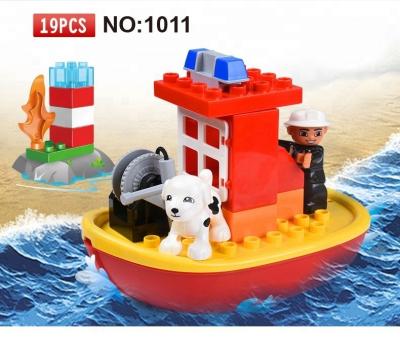 China Building Toy Shantou toy city fire fighting building block toys great with legoing duplo set for sale