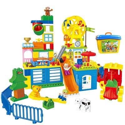 China The DIY Legoing Duplo building block building toy The Valley of Toy Building Blocks Fantasy Happy Birthday gift educational toys for children for sale