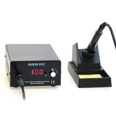 China 60W fast heater rework soldering station with import SUGON 650 components heater soldering station for sale