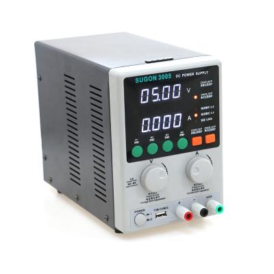 China SUGON 3005 CNC DC Power Supply 30V 5A Adjustable Output Regulated DC Power Supply For Phone Repairing 30*18.5*24.5cm for sale