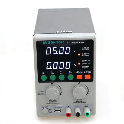 China SUGON 3005 New Model 30V 5A DC Power Supply Laboratory Adjustable Variable Regulated Power Supply 30*18.5*24.5cm for sale