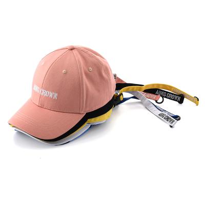 China JOINT Fashion Custom Design Cotton Strap Adjustable Long Baseball Cap Hat for sale