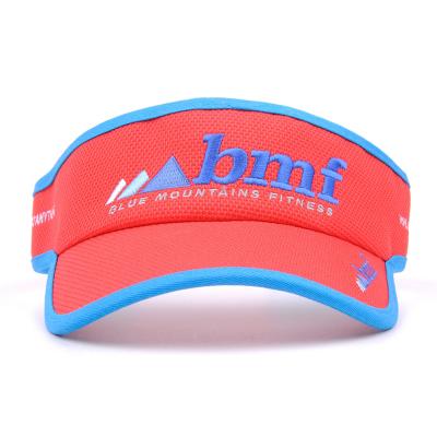 China Custom Character Sport Visor Hat With Embroidery Logo for sale