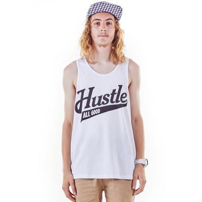 China Wholesale Gym Simple Anti-pilling Men's OEM Tank Top Printing Your Own Logo In Bulk for sale