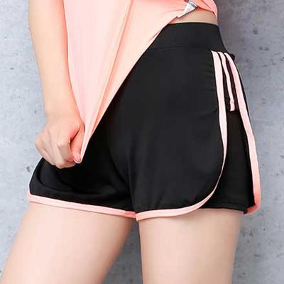 China Wholesale Custom Breathable Biker Shorts Logo Women Workout Yoga Apparel Ladies Gym Fitness Running Yoga Short Pants for sale