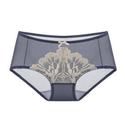 China Women's Elastic Briefs Lace Panties Lightweight, Breathable, Soft And Comfortable, High-waist Breathable for sale