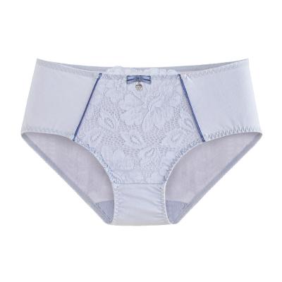 China Midwaist Breathable Lace Briefs Comfortable Elastic Lightweight Breathable Soft Plus Size Briefs for sale