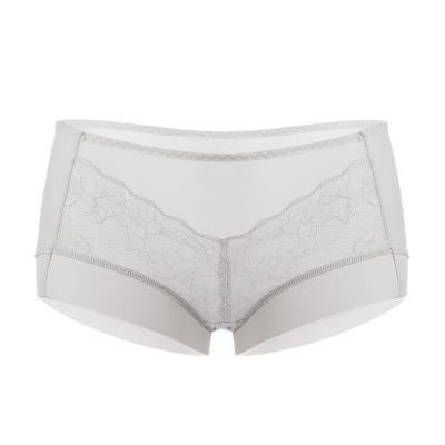 China Breathable Women Plus Size Briefs Sexy Lace Boxers Soft Comfortable Plus Size Mid Waist Panties for sale