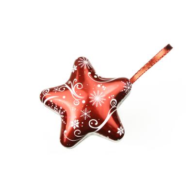 China Gift & Hot Sale Craft Star Shaped Empty Recycled Food Grade Cookie Tin Box For Christmas Gift for sale