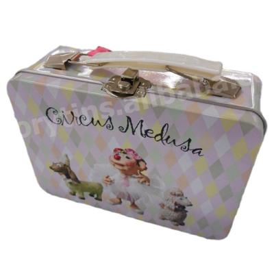 중국 Gift & Handmade High-end Wedding Decorative Craft Favor Suitcase Shaped Gift Small Tin Box 판매용