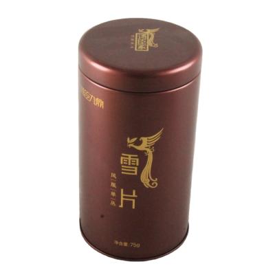 Chine Recycled Materials Empty For Food Grade Recycled Materials Round Recycled Materials Tea Tin Box With Plug Lid à vendre