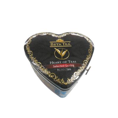 중국 Gift & Elegant Craft Heart Shape Metal Tea Tin Box For Flowering Tea Packaging With Music Box 판매용