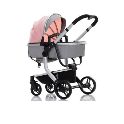 China One Step Folding Zhilemei Luxury Stroller 2 In 1 Baby Strollers Foldable Dolls Prams for sale