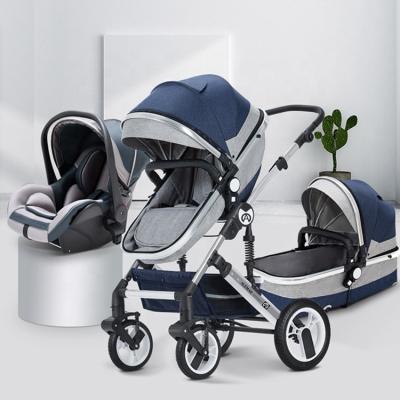 China 2021 Hot Foldable Mummy Outdoors Stroller And Automatic Walkers 3 In 1 High Landscape Luxury Stroller for sale