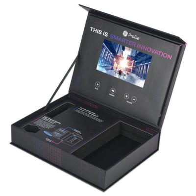 China Custom Presentation video box 5 inch screen LCD video box with EVA for new product launch for sale