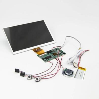 China Button driven video player, LCD video monitor components 7 inch LCD module for blank video brochure for sale