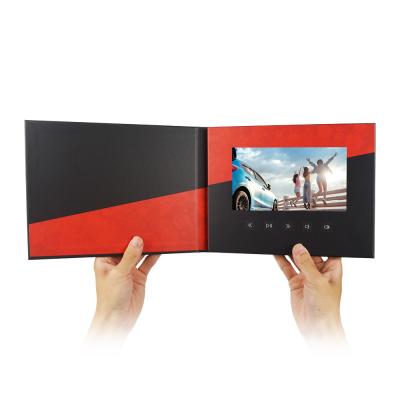 China Custom 7 inch video flyer video brochure kit lcd video wedding invitation card for sale