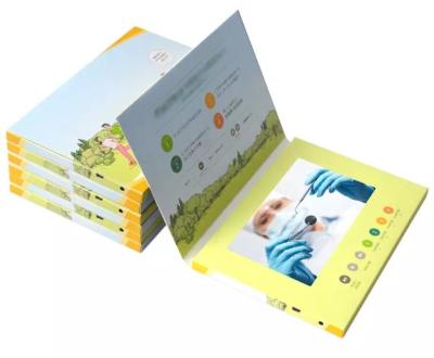 China Custom Advertising Media Player LCD Sound Module Video brochure Cards for pharmacy for sale