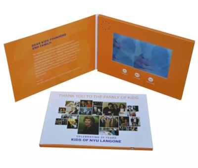 China 4.3/5/7/10.1 inch LCD video brochure card, LCD video marketing mailers for promotion for sale