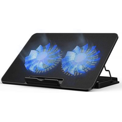 China 17-20inch RGB Laptop Cooler Cooler Pad for 17-20 inch Heavy Duty Notebook 1 Fan Cooler Pads, 2 USB Ports for sale