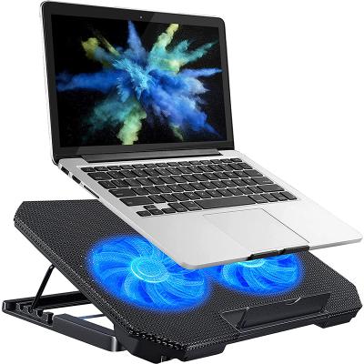 China 12-17 Inch Height Adjustable USB Foldable Plastic 17 Inch Simple Electric Laptop Ergostand Fan Cooling Pad for sale