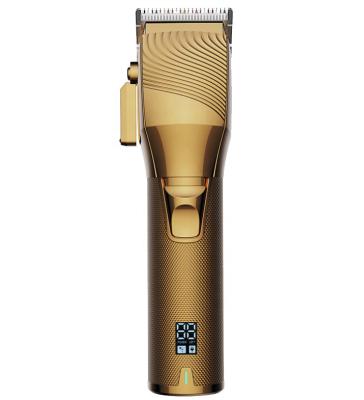 China Barber Professional Men Metal Gold Trimmer Household Hair Shaving Machine Electric Cordless Haircut Cutting Machine for sale