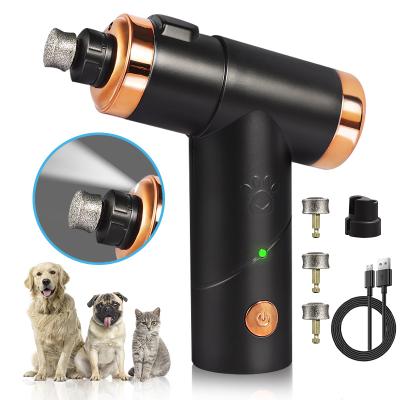 China USB Rechargeable Dog Cat Nail Grinder Nail Trimmer Pet Nail Scissors and Viable Grooming Trimmer for Pets for sale