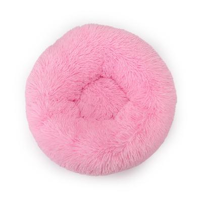 China Cat Cushion Custom Dount Luxury Stocked Fluffy Soft Plush Pet Bed for sale