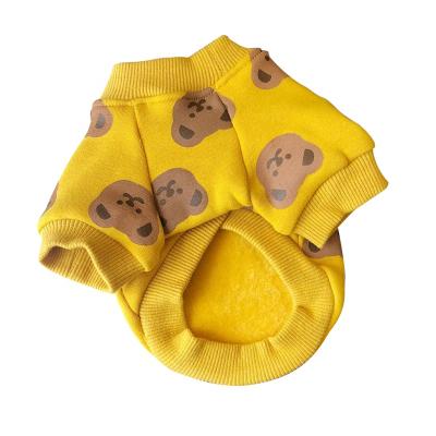 China New Spring Sustainable Korean Style Design Cute Dog Pet Clothes for sale