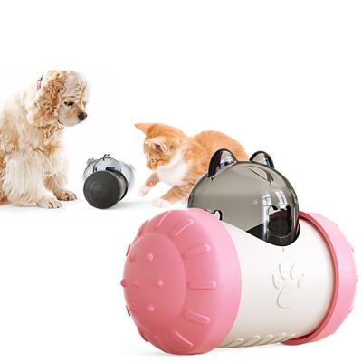 China Viable Wholesale Custom Logo Pets Leaky Toy Food Feeder Ball For Dogs for sale