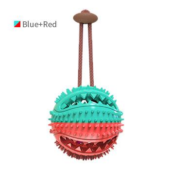 China Sustainable Wholesale Interactive Hard Chew Feeding Chewing Dog Balls Toys For Dog for sale