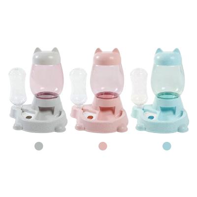 China Wholesale Private Label Automatic Dog Travel Cat Food Water Dispenser Bottle Bowl Pet Feeder for sale