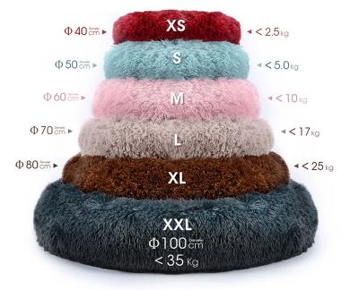 China High Quality Comfortable Waterproof Plush Faux Fur Long Stocked Pet Bed for sale