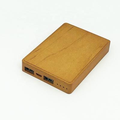 China 5000mAh Mobile Phone Factory Price Power Bank Wooden ECO Power Bank for sale