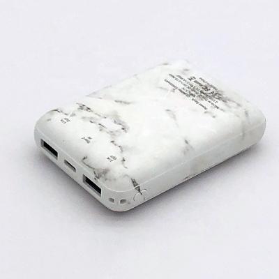 China Wholesale Marbling Mobile Phone Power Bank 10000mAh Mobile Phone Portable Charger for sale