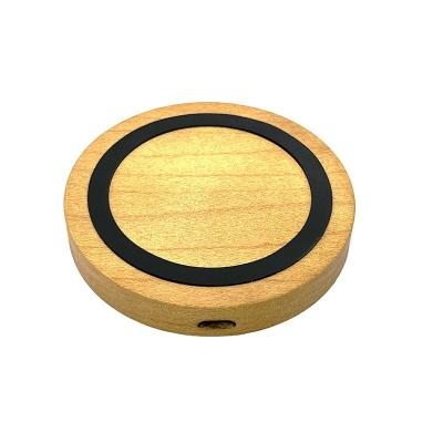 China Wholesale High Quality Cheap Altra Mini Ultrathin Fuselage Bamboo Wireless Slim Mobile Phone Charger With Receiver for sale