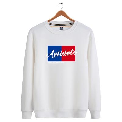 China Oversized Anti-wrinkle Letter Printed Sweater 84.9% Cotton Polyester Sweater Multicolor Optional Casual Men's 15.1 Sweater for sale