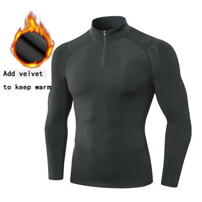 China Wholesale Breathable Fitness Men's Long Sleeve Sports T-shirt Mens Muscle Gym Compression Thermal Clothes for sale